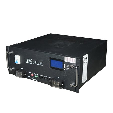 2-276.jpg Baterie stocare cu litiu 5.12KW LiFePO4 51.2V, 100Ah cu BMS, LCD display, protectie temperatura, conexiune in paralel Leoch Battery - imagine 1