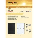 Panou solar 410W fotovoltaic monocristalin 37V cablu si conector MC4 1722x1134x35mm Breckner Germany