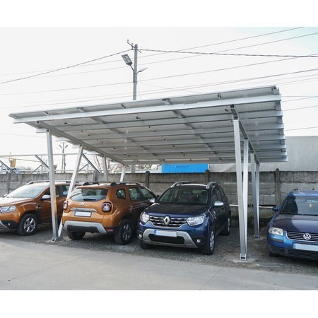 2-336.jpg Carport 2 masini din aluminiu cu sistem, structura prinderi panouri solare fotovoltaice 8.25KW - imagine 1