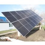 Sistem complet montare, structura tracker solar automat 9 KW, est-vest 16 panouri de 570W Breckner Germany