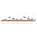 Sistem complet montare, structura terasa sud pentru 10 panouri solare fotovoltaice unghi 10 grade Breckner Germany