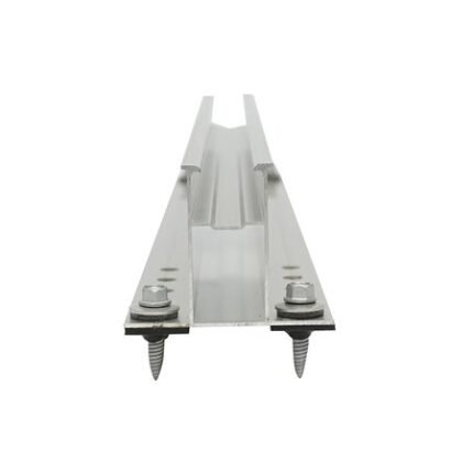 Suport bara 385x50mm profil H cu suruburi si garnitura EPDM pentru prinderi panouri solare fotovoltaice, sistem A, 20mm