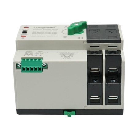 2-456.jpg Comutator ATS 220V monofazat, separator automat de la panouri fotovoltaice la generator ATS-2P-63A Suntree - imagine 1