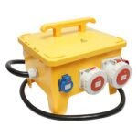 Tablou grup prize organizare santier portabil 2x415V/16A, 4x230V/16A, 1x415V/32A, 1x415V/63A, 370x340x330mm IP44/IP67 SUNTREE