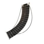 Panou solar 50W fotovoltaic monocristalin, flexibil, cablu si conectori MC4 Breckner Germany