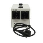 Stabilizator automat de tensiune monofazic cu releu 2000VA/140-260V, 2 prize schuko 230V, afisaj LCD Breckner Germany