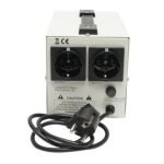 Stabilizator automat de tensiune 1000VA cu releu monofazat, 2 prize schuko 230V, afisaj LCD Breckner Germany