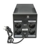 UPS 1000VA/600W cu baterii 2x7Ah si 4 prize schuko, LCD, USB, AVR Breckner Germany