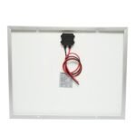 Panou solar 50W fotovoltaic policristalin cu cablu 90cm si tensiune maxima de 18V 670x530x20mm Breckner Germany