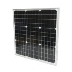 Panou solar 50W fotovoltaic monocristalin 19.8V si cablu de conectare 530x510x25mm
