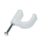 Clema cui 10mm pentru fixare cablu 100buc