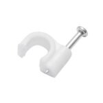 Clema cui 6mm pentru fixare cablu, 100 buc