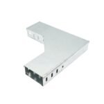 Cot orizontal 90 grade din otel galvanizat pentru jgheab 50x100mm