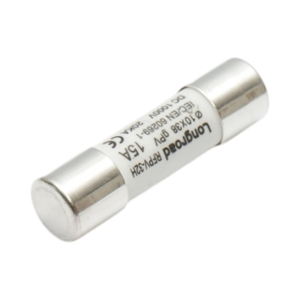 Siguranta fuzibila 10x38mm cilindrica pentru sisteme solare gPV, 15A, 1000V Longroad