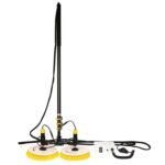 Sistem de curatat panouri fotovoltaice cu 2 perii si maner de pana la 5.5 m