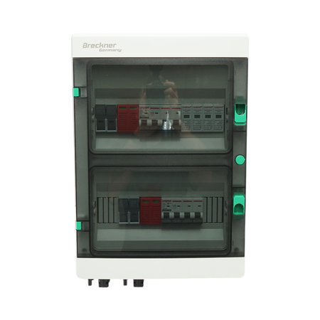 2-87.png Tablou sigurante de protectie echipat 380V pentru sisteme fotovoltaice 5-10KW DC/AC cu 2 siruri/stringuri - imagine 1