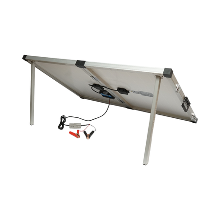 2.png Panou solar 145W portabil fotovoltaic monocristalin tip valiza cu regulator tensiune 12/24V 20Ah 2 USB-uri Breckner Germany - imagine 1